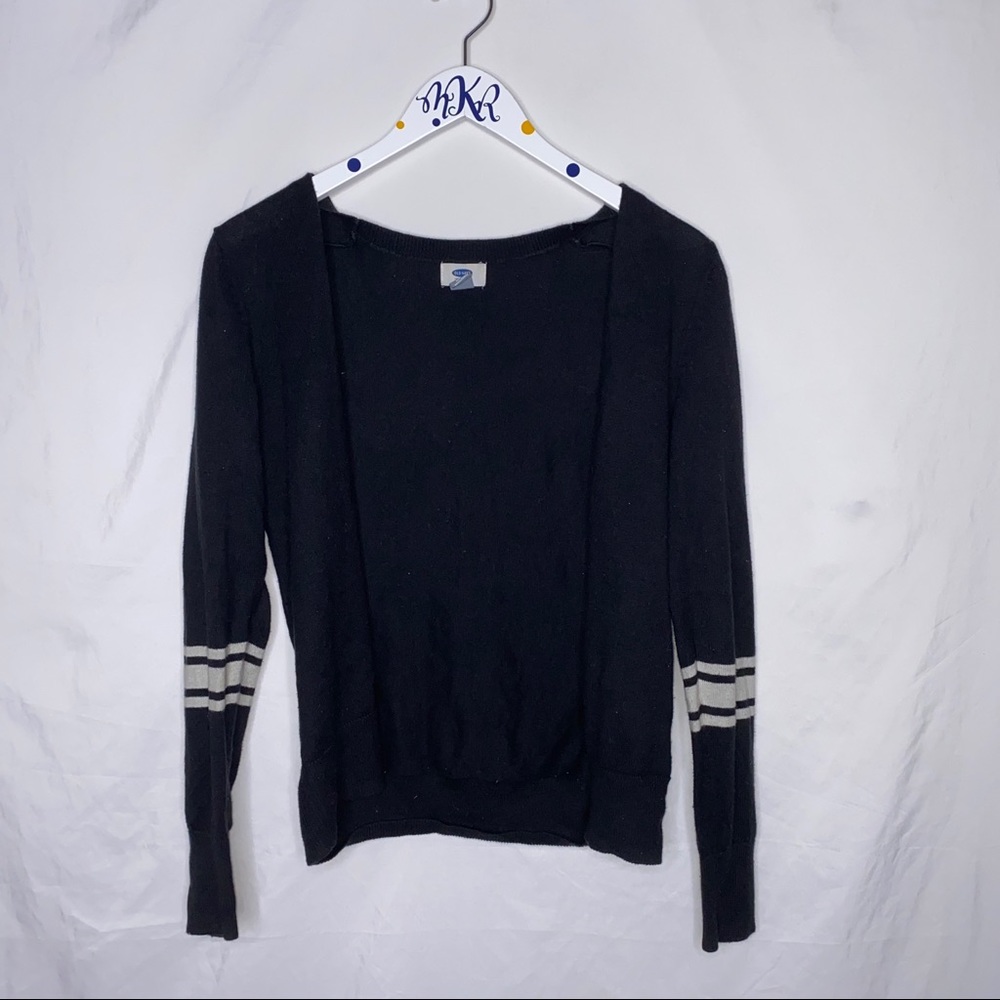 Old Navy Long Sleeve Cardigan Black and White